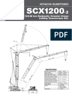Hitachi Sumitomo 120-ton hydraulic crawler crane luffing tower crane specifications