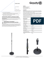 Microphone Stand With Round Base: Safety Information