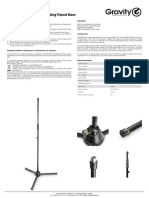 Microphone Stand With Folding Tripod Base: Safety Information Features