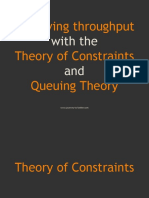 Improving Throughput Theory of Constraints Queuing Theory: With The and