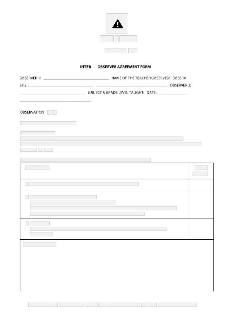 COT-RPMS Inter-Observer Agreement Form For T I-III For SY 2020-2021 in ...