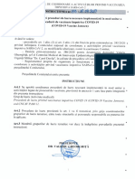 Instrucțiunea Nr.133 Privind PAM 11 Procedură Vaccinare Janssen