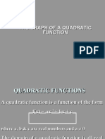 The Graph of A Quadratic Function