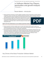 Music Production Software Market Key Players, Size, Trends, Opportunities and Growth Analysis - Facts and Trends