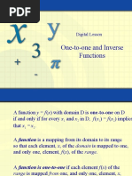 One To One Inverse - Functions-1