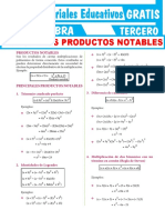 Principales Productos Notables para Tercer Grado de Secundaria