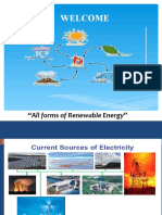 Welcome: "All Forms of Renewable Energy"