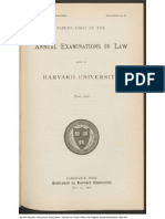 Harvard University - Harvard Law School Library / Harvard Law School. Office of The Registrar. Annual Examinations, 1900-1901