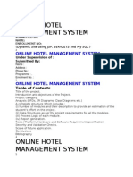 Online Hotel Management System