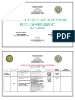 Pugad Elementary School Action Plan for Supreme Pupil Government