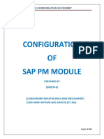 SAP PM - Config Document