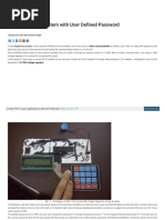 Keypad Locking System With User Defined Password: January 20, 2021 by Gurmeet Singh