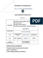 University of Mauritius: Faculty of Law and Management