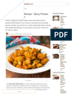 Aloo Gobi Sabzi Recipe - Spicy Potato Cauliflower Sabzi by Archana's Kitchen