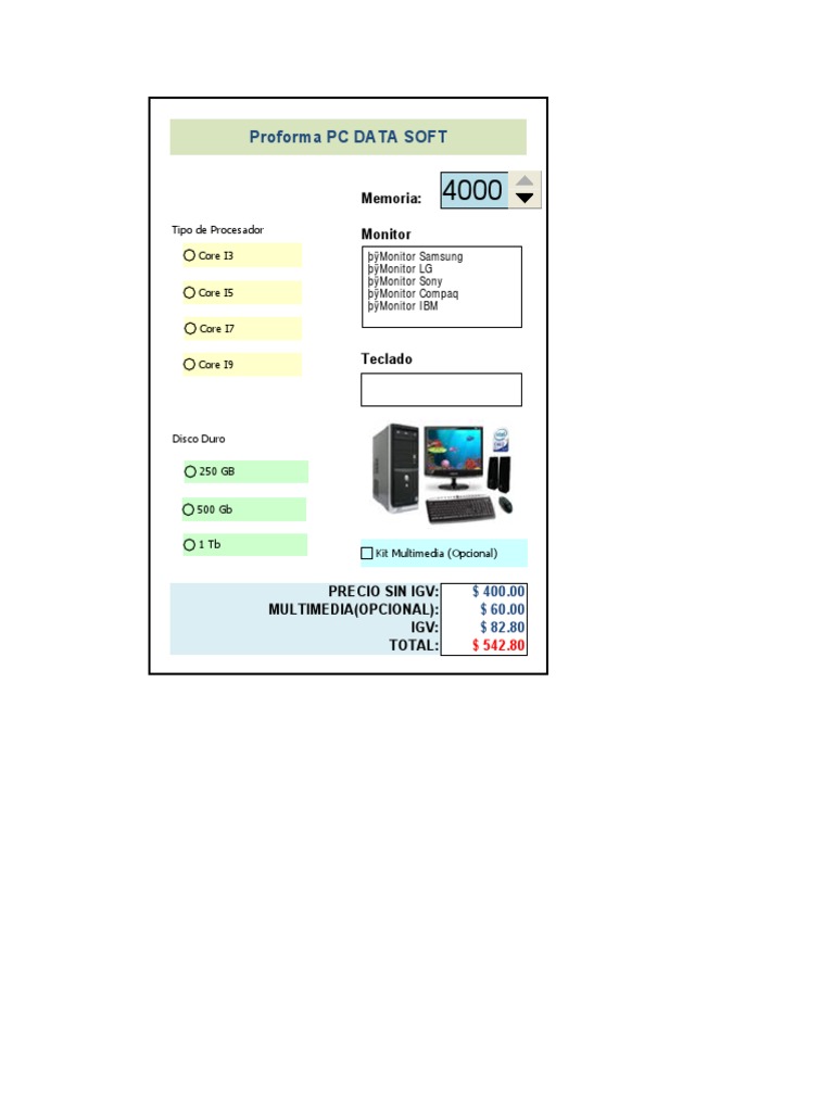 Precios de Componentes PC DATA SOFT | PDF