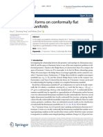 Harmonic 1-Forms On Conformally at Riemannian Manifolds: Research Open Access