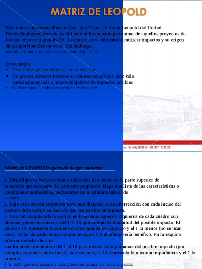 Eia Matriz Leopold PDF