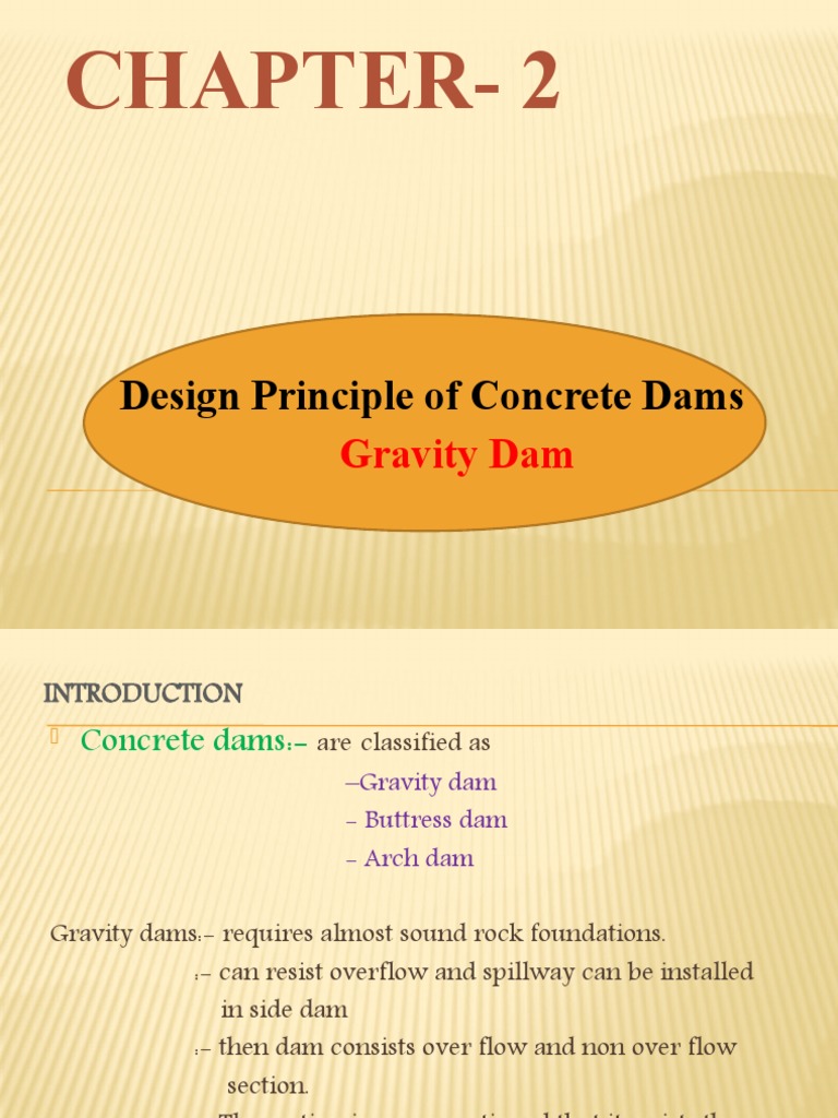 Gravity Dam Design Principles and Loads | PDF | Dam | Stress (Mechanics)