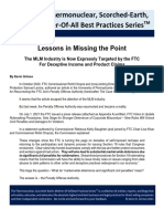 Lessons in Missing the Point - Income and Product Claims Under the FTCs Penalty Offense Authority