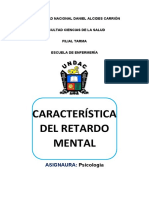 Característica Del Retardo Mental .