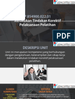 03.P.854900.022.01 Melakukan Tindakan Korektif Pelaksanaan Pelatihan