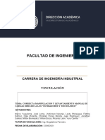 Informe - Levantamiento de Cargas