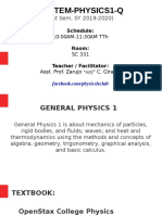 Shstem-Physics1-Q: (1st Sem, SY 2019-2020)