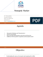 Monopoly Market: Dr. Vaseem Akram Assistant Professor P H o N e N O: 6 3 9 8 0 1 2 8 4 9 Session No:14 Email Id