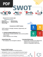 SWOT Analysis Presentation Group A