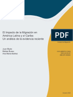 El Impacto de La Migracion en America Latina y El Caribe Un Analisis de La Evidencia Reciente