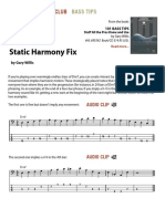 Bass Static Harmony Fix (From Gary Willis Book)