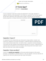 Capacitor, o Que É - Como Ligar - Mundo Da Elétrica