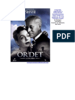 Consideraciones Sobre Ordet de Dreyer