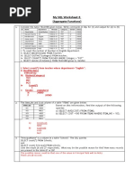 My SQL Worksheet-3 (Aggregate Functions)