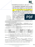 Contrato de empreitada de serviços de obra civil