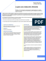 Técnicas Generales para Una Redacción Eficiente: Objetivo de Aprendizaje Metodología