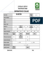 Fiche de Confirmation