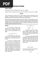 Download Experiment 10 Formal Report Determination of Electrode Potentials by Nathalie Dagmang SN51635429 doc pdf