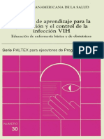 Modulos de Aprendizaje para La Prevencion y El Control de La Infeccion VIH Educacion de Enfermeria Basica y de Obstetrices