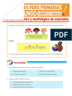 Análisis Sintáctico y Morfológico de Oraciones para Segundo Grado de Primaria