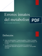 Errores Innatos Del Metabolismo