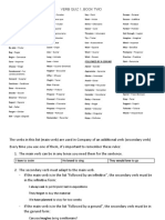 Verb Quiz 1, Book Two: Followed by An Infinitive