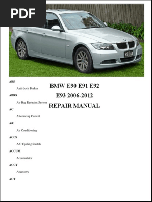 BMW E90 E91 E92 E93 2006-2012 Repair Manual: Please Read This First, PDF, Seat Belt