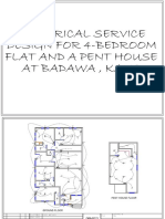 Electrical Service Design For 4-Bedroom Flat and A Pent House at Badawa, Kano