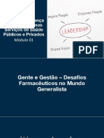 Gestão e Liderança Farmacêutica - Módulo 1