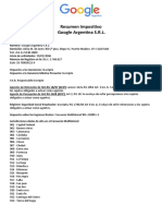 Resumen Impositivo - Google Argentina SRL