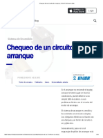 Chequeo de Un Circuito de Arranque - Cómo Funciona Un Auto