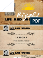 Lesson 3 (Jose Rizal's Family)