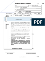 Formulario de Registro de Actividades Semanales 3 y 4