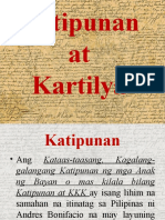 Katipunan at Kartilya Report